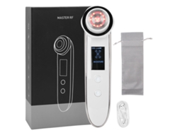 Máquina de belleza con limpieza por radiofrecuencia, terapia de luz, vibración y electroestimulación muscular (EMS).