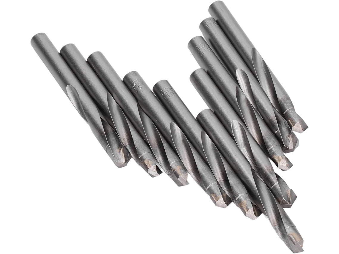 Juego De 10 Brocas Helicoidales De Acero De Tungsteno - Resistentes A Altas Temperaturas - Para Plástico