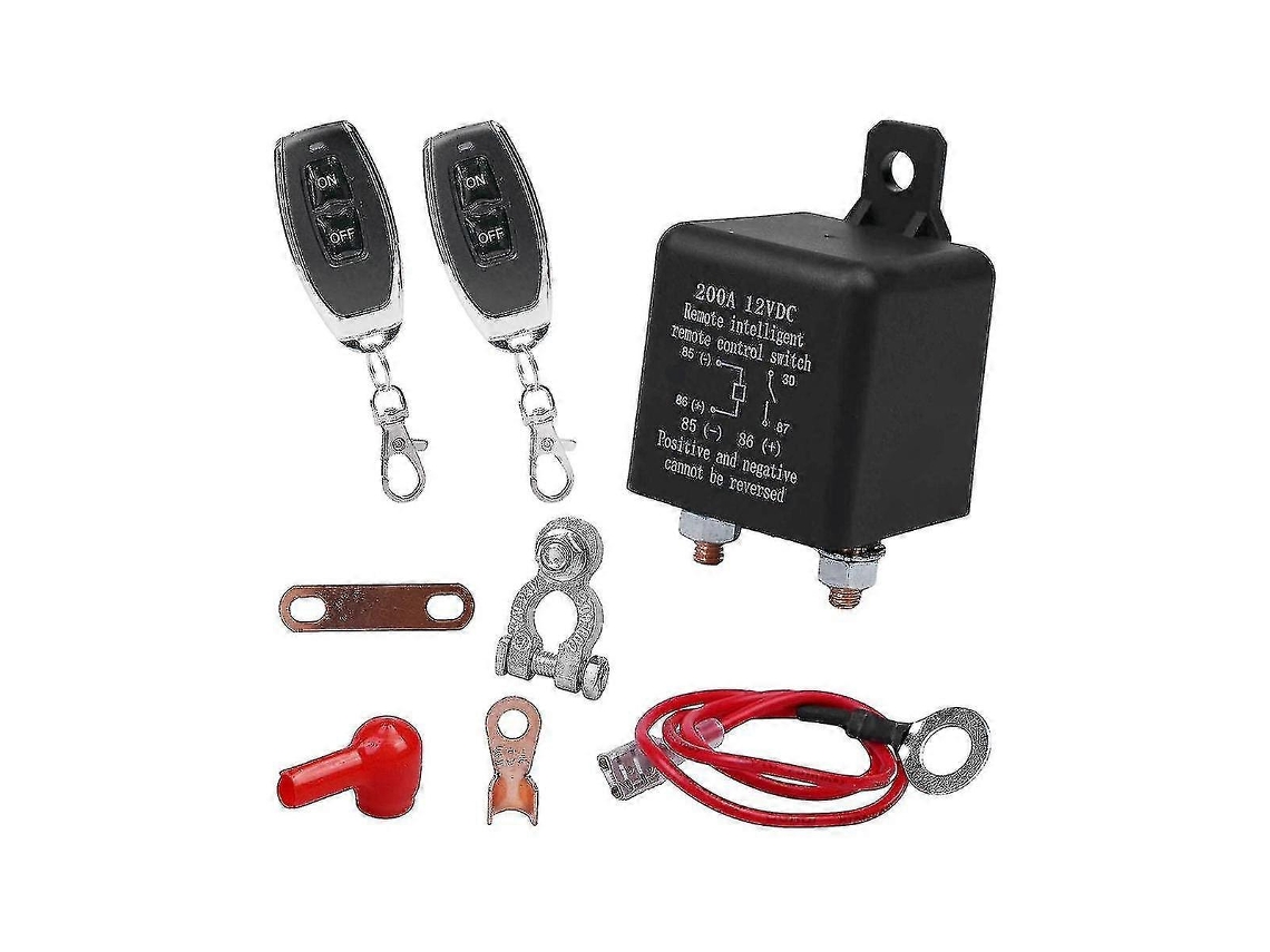 Hgremote Interruptor De Desconexão Da Bateria, Interruptor De Desconexão Da Bateria Por Controle Remoto Sem Fio, 12v 200a Dual