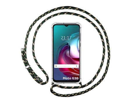 Carcasa Motorola Moto G10 / G30 TUMUNDOSMARTPHONE Colgante Verde
