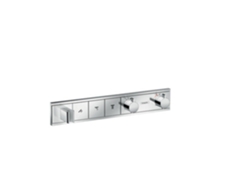 Juego empotrado RainSelect de HANSGROHE para 3 consumidores, Color: cromado