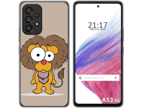 Carcasa para Samsung Galaxy A53 5G TUMUNDOSMARTPHONE Dibujos Leon Multicolor