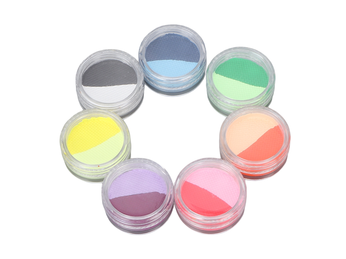 Paleta De Pintura Facial Y Corporal Profesional 7pcs Para Halloween, Cosplay Y Fiestas Infantiles
