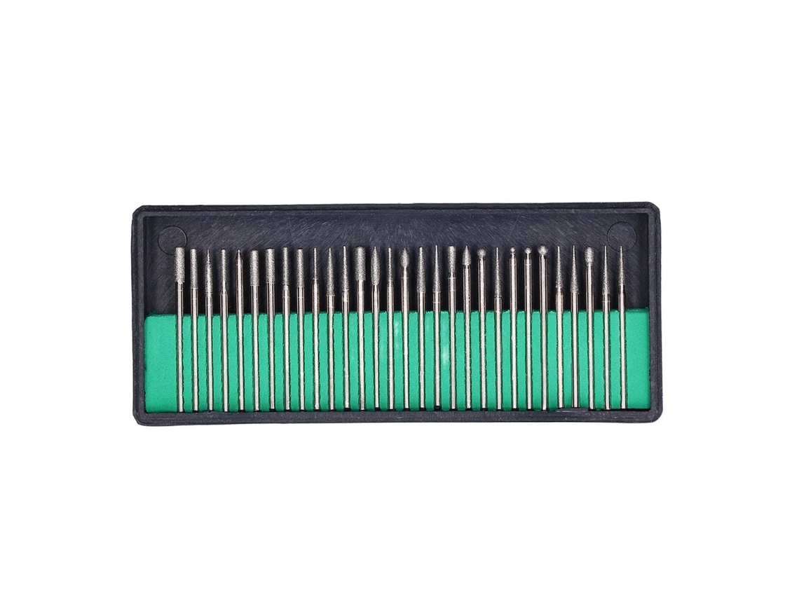 Kit De 30 Puntas De Lijado Para Pulido Y Grabado, Broca Con Soporte, 2,3 Mm, Papel De Lija Resistente.