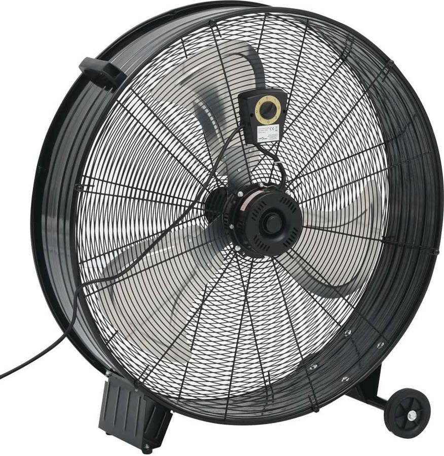 Ventilador De Tambor industrial vidaxl negro 77 cm 180 w 77cm 180w