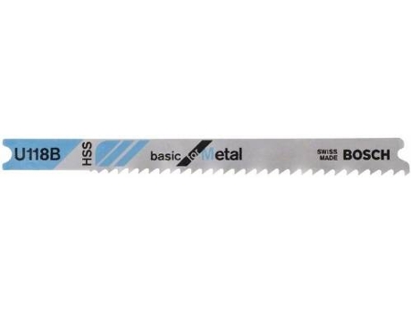 Hoja de Sierra de Calar BOSCH U 118 B Basic para Metal