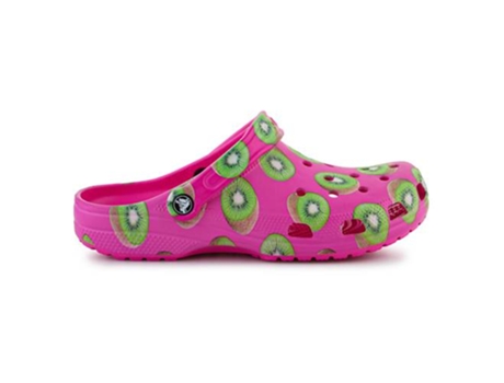 Sandalias CROCS Classic Clog Fibras Sintéticas (39.0 - Rosa)