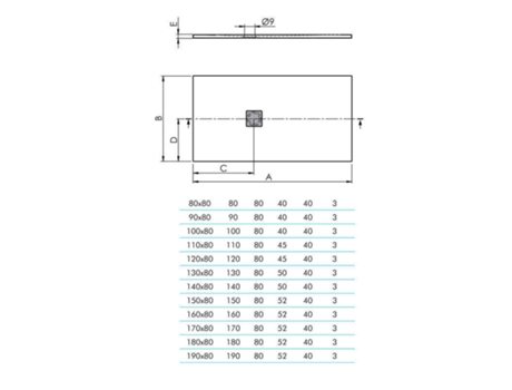 PLATO DE DUCHA LOGIC - Plato de ducha - 100X80CM
