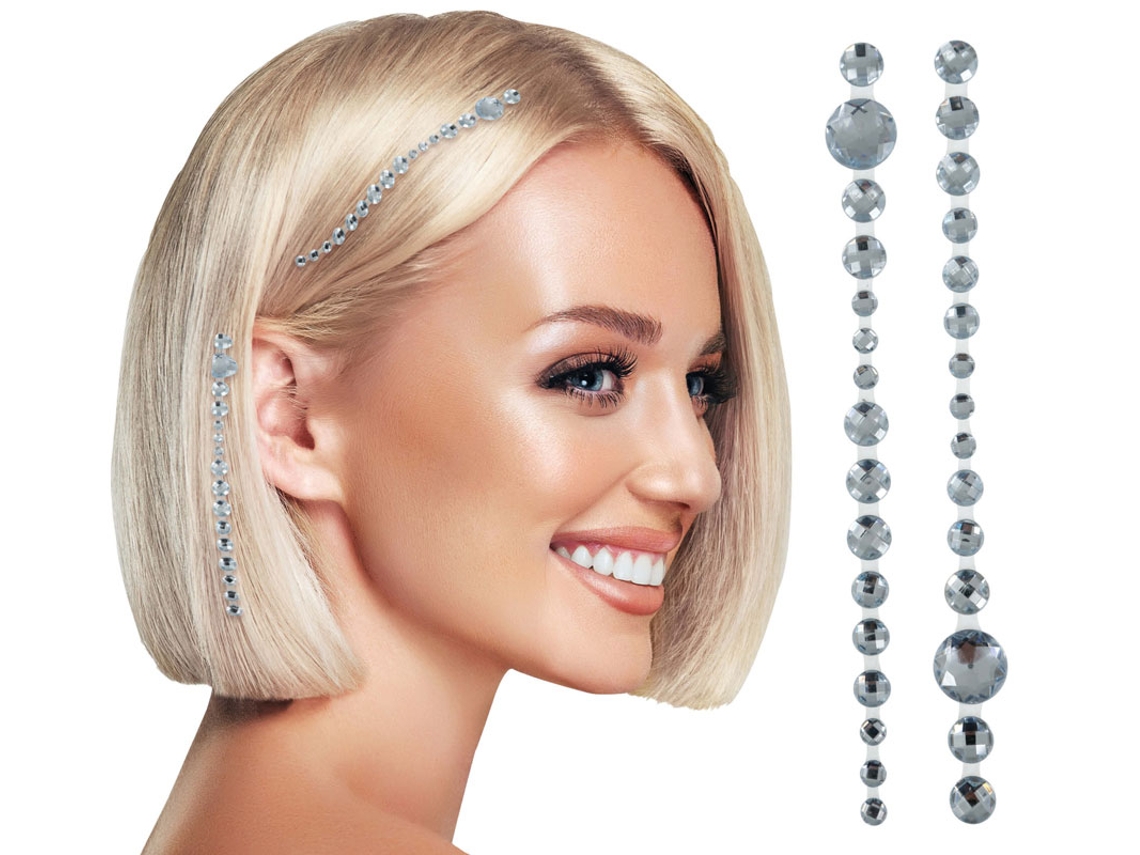 Joyas para el Cabello brillantes de 13x25 cm adulto