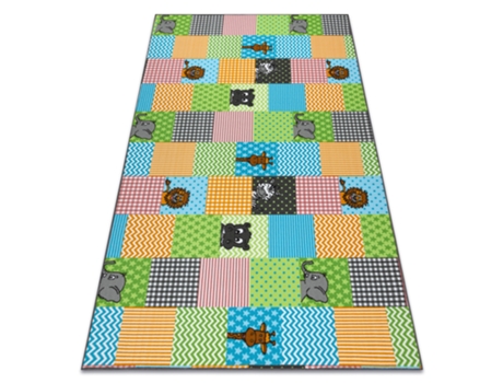 Alfombra Para Niños Zoo Animales (300 x 300 cm)