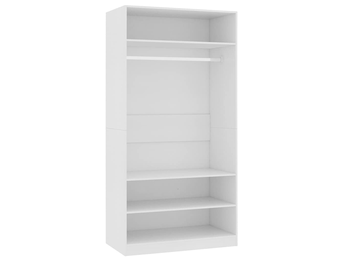 Armario 100x50x200 cm Derivados de Madera Blanco MAISON EXCLUSIVE