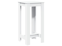 Maison Exclusive - Mesa Alta De Bar Madera De Ingeniería Blanca 51x50x103,5 Cm