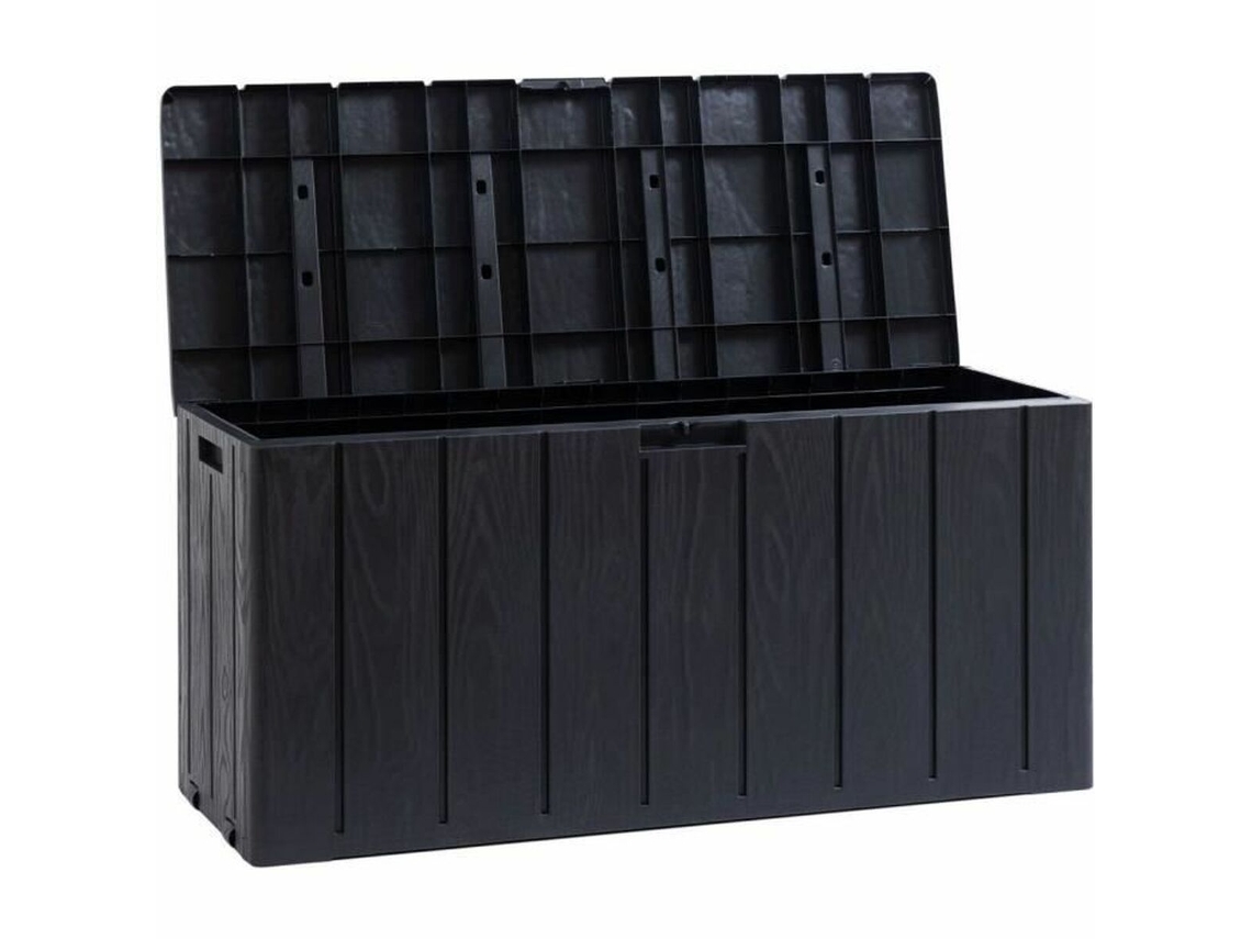 Baúl de exterior Toomax de resina negra de 270 L