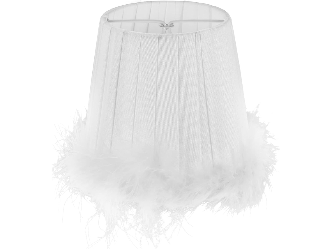 Pantallas de encaje y macramé para decorar lámparas de pie y chimeneas. SFUSHOS