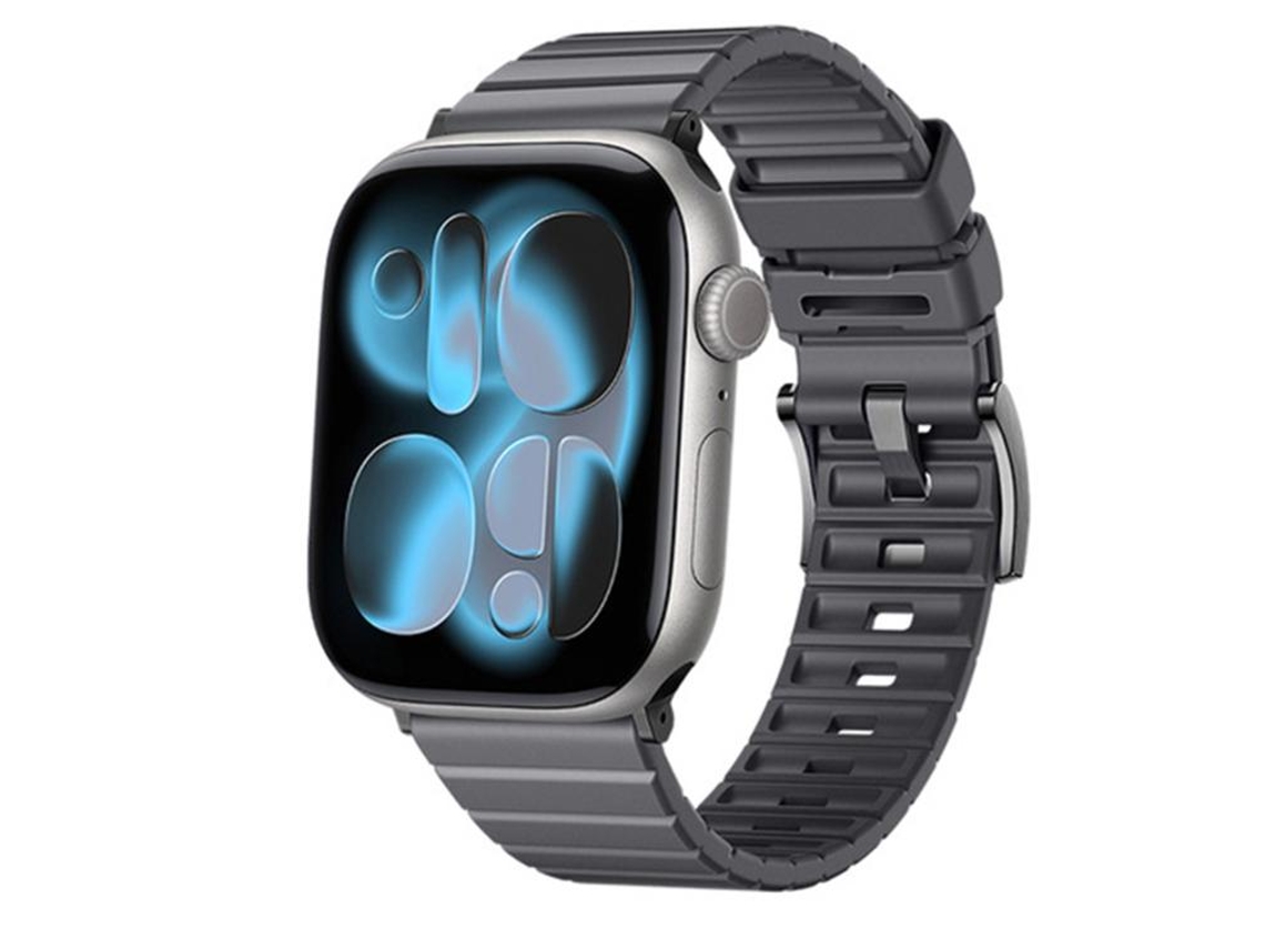 Banda de goma de fluorocarbono con textura de escalera de color sólido FWINL (42 x 38 mm)