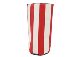 2026-fundas Para Cabeza De Palo De Golf De Pu Resistente A Salpicaduras Forro Peludo Barril Forma Rojo Blanco Rayas