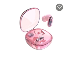 Auriculares Bluetooth Mars Gaming Mhib2 con estuche de carga, 7 h de autonomía, color rosa