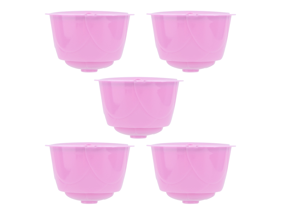 MEOIRUERY 5 Piezas Cápsulas Reutilizables para Máquina de Café DOLCE GUSTO