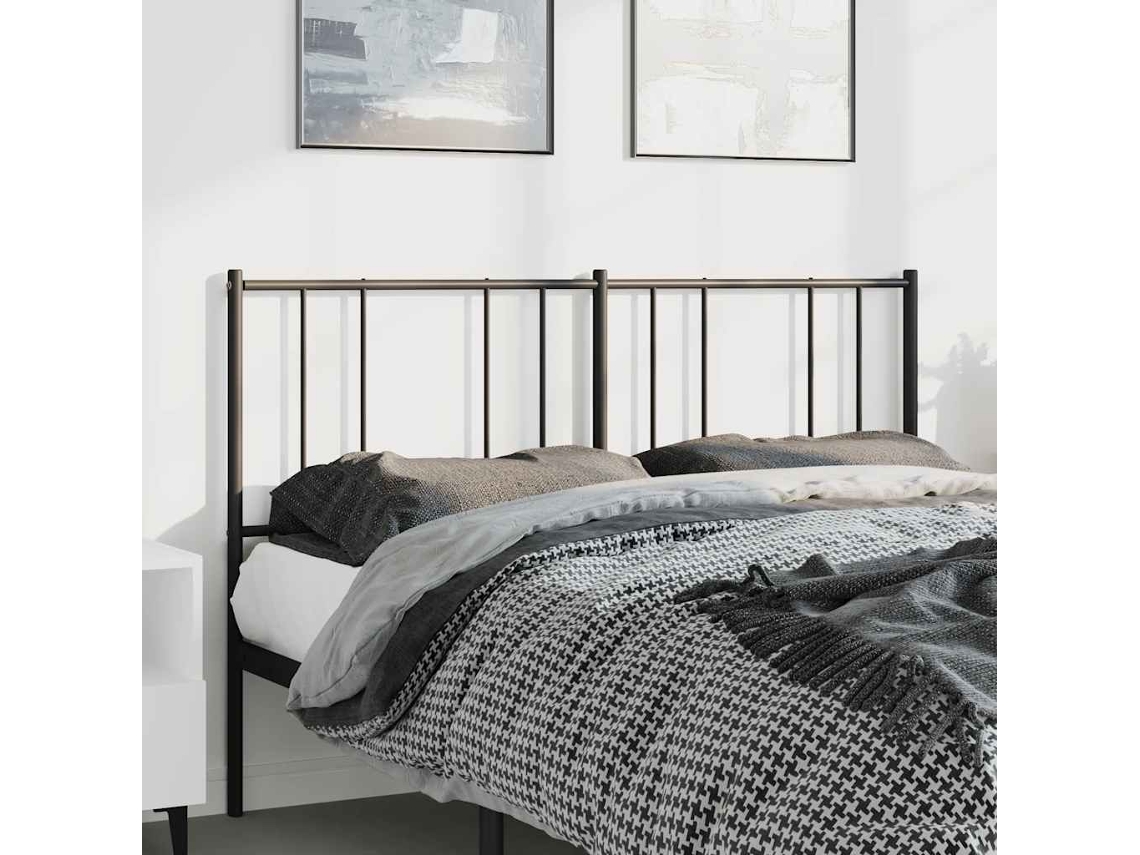 Cabecero De Metal Negro 150 Cm