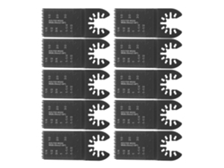 10 Hojas De Sierra Oscilante De 35 Mm, Acero De Alto Carbono, Dientes Gruesos, Multiherramienta.
