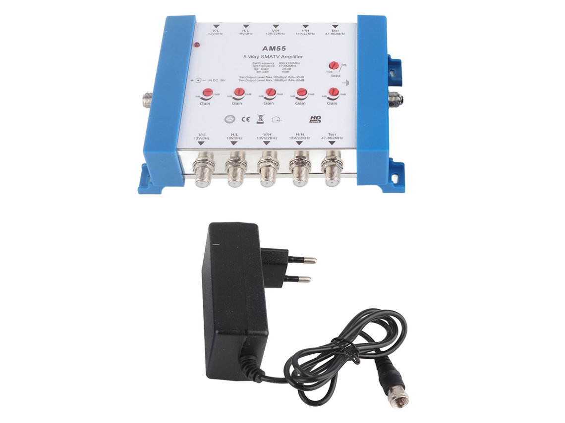 Divisor de Sinal 5 Vias LAXISCREED 10db com Plugue Eu