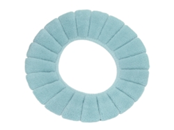 Funda de asiento de inodoro verde gruesa y lavable