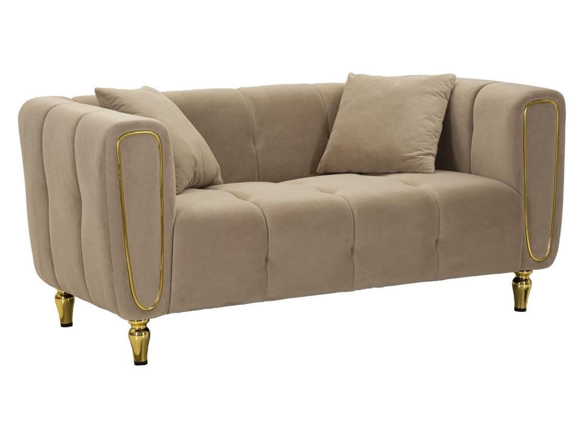 Sofá Alma Gris Con Cojines Cm 155x81x71 Mauro Ferretti
