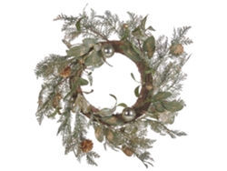 Accesorio decorativo BELIANI Hovila de Material sintético Verde 45x45x10