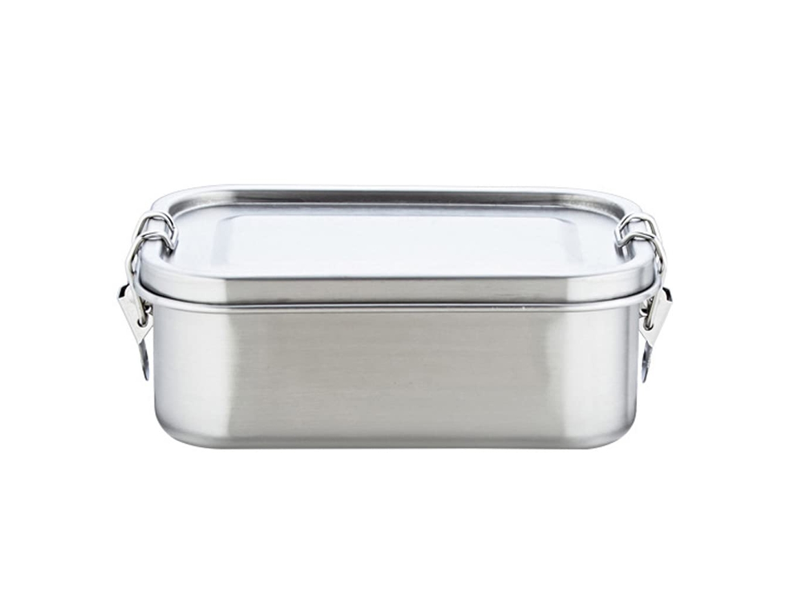 Lonchera De Acero Inoxidable Para Niños, Contenedor De Alimentos De Doble Compartimento, Ecológico Y De Alta Calidad.