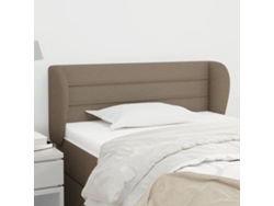 Cabecero De Tela Gris Taupe 93x23x78/88 Cm