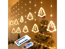 Luces De Navidad Hada Led Estrella Árbol De Navidad Muñeco De Nieve Santa Luces De Cadena Para Decoración Interior Exterior Fiesta Boda Día Festivo