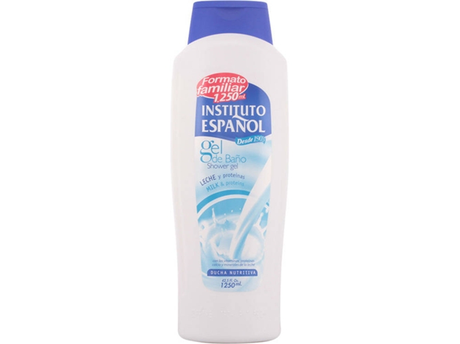 Gel de Baño INSTITUTO ESPAÑOL Leche y Proteinas (1250 ml)