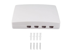 Caja De Distribución De Fibra Óptica Universal Mini De Escritorio Con Divisor Ftth De 4 Núcleos Para Sc Fc