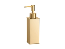 Dispensador vertical de jabones, acero inoxidable dorado, recargable | SIN MARCA