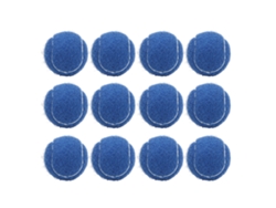 12 Pelotas De Tenis De Goma Con Fieltro Para Entrenamiento Y Práctica, Con Bolsa De Almacenamiento Azul.
