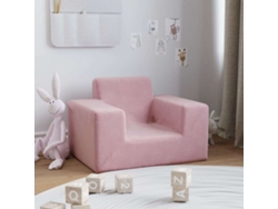 Sofá Para Niños | Sofá Infantil Felpa Suave Rosa Wsd757849