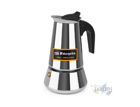 Cafetera Italiana ORBEGOZO Acero Inoxidable (4 Tazas)