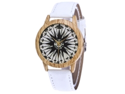 Reloj De Pulsera Casual De Cuarzo Con Correa De Denim Para Hombre Y Mujer Blanco