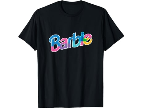 T-Shirt Unisex TEESTONE Barbie - Dollhouse Logo negro (L)