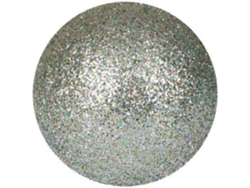Bola de Navidad EUROPALMS Glitter (Plateado - 3,5 cm)