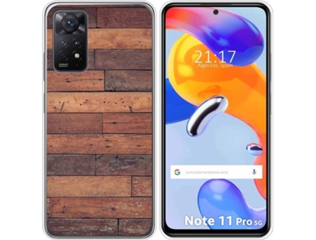 Carcasa Xiaomi Redmi Note 11 Pro TUMUNDOSMARTPHONE Dibujos Madera 03 Multicolor