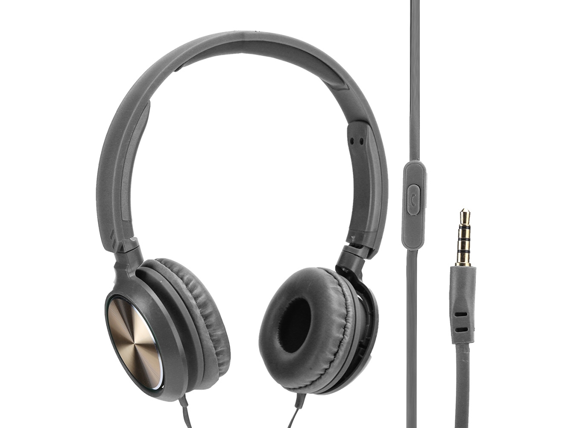 Fones De Ouvido Filhos Fios Supra-auriculares Gaming Música Cancelamento De Ruído 3,5mm Branco Preto Verde Cinza Laranja