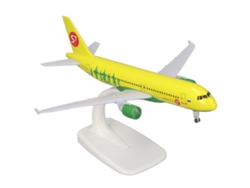Modelo De Avião De Liga Amarelo Com Rodas Detacháveis Para Decoração E Coleção