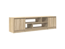 Mueble de TV de madera procesada marrón VidaXL (188,5 x 41 x 50 cm)