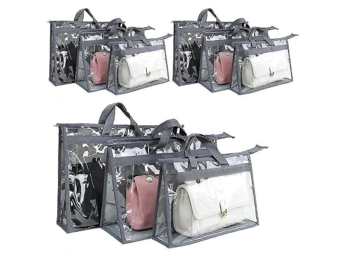 Fasst-9 Bolsas De Polvo Para Bolso, Almacenamiento Transparente, Organizador De Carteras Para Armario, Premium Material Impermeable Y Resistente
