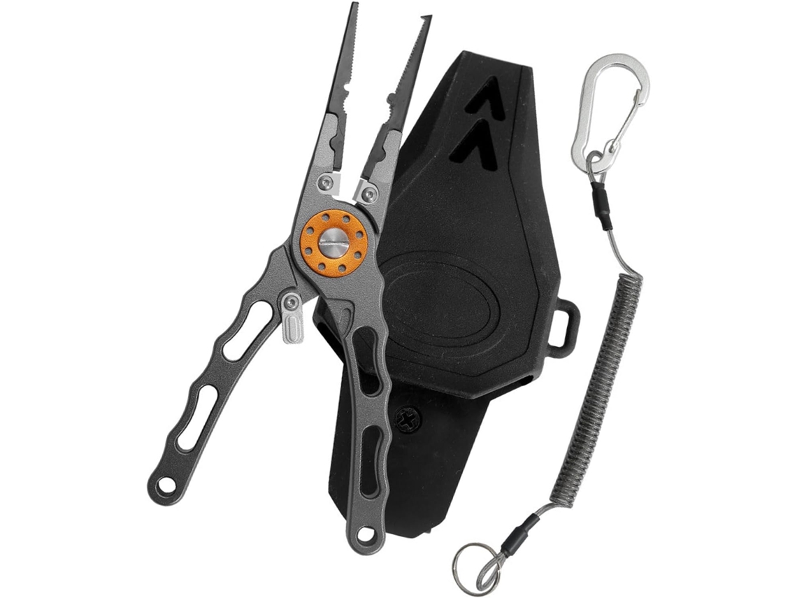 Alicates De Pesca Multifuncionales De Aleación De Aluminio Con Extractor De Anzuelos, Para Agua Dulce.