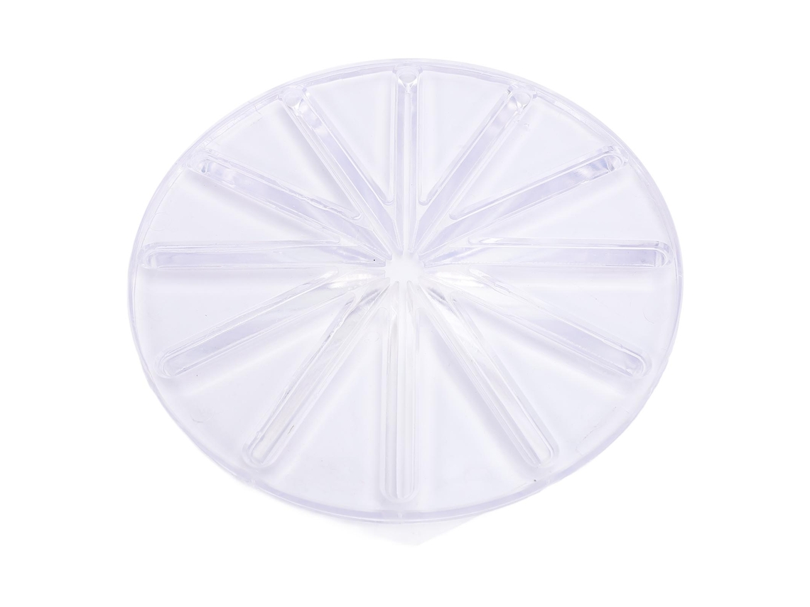 Protector Antisalpicaduras Para Mezcladora De 6 Líneas Con Cuchillas Rascadoras, Abs Tpr Transparente.