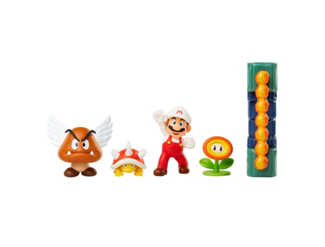 Super Mario Set Diorama del Castillo de Lava y Figura de Mario