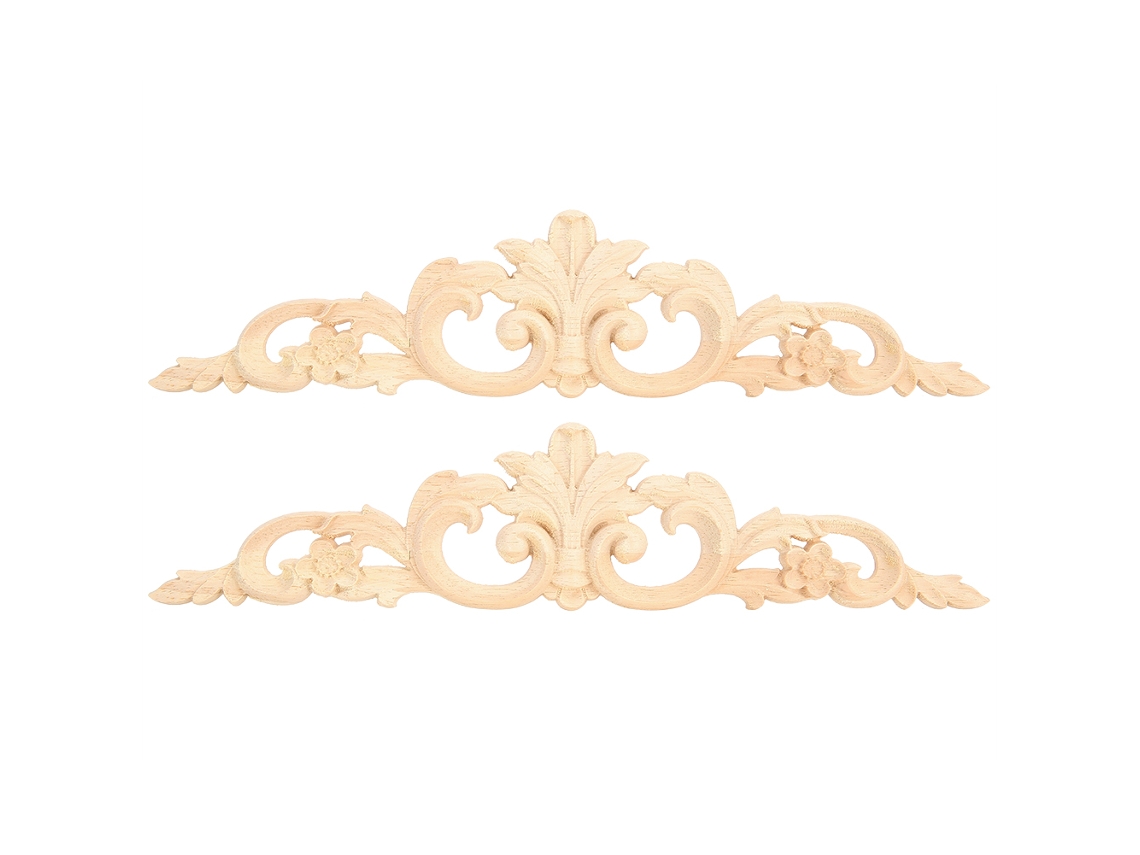 Aplique De Pared De Madera Con Tallado Floral De Estilo Europeo Para Muebles Y Decoración De Paredes.