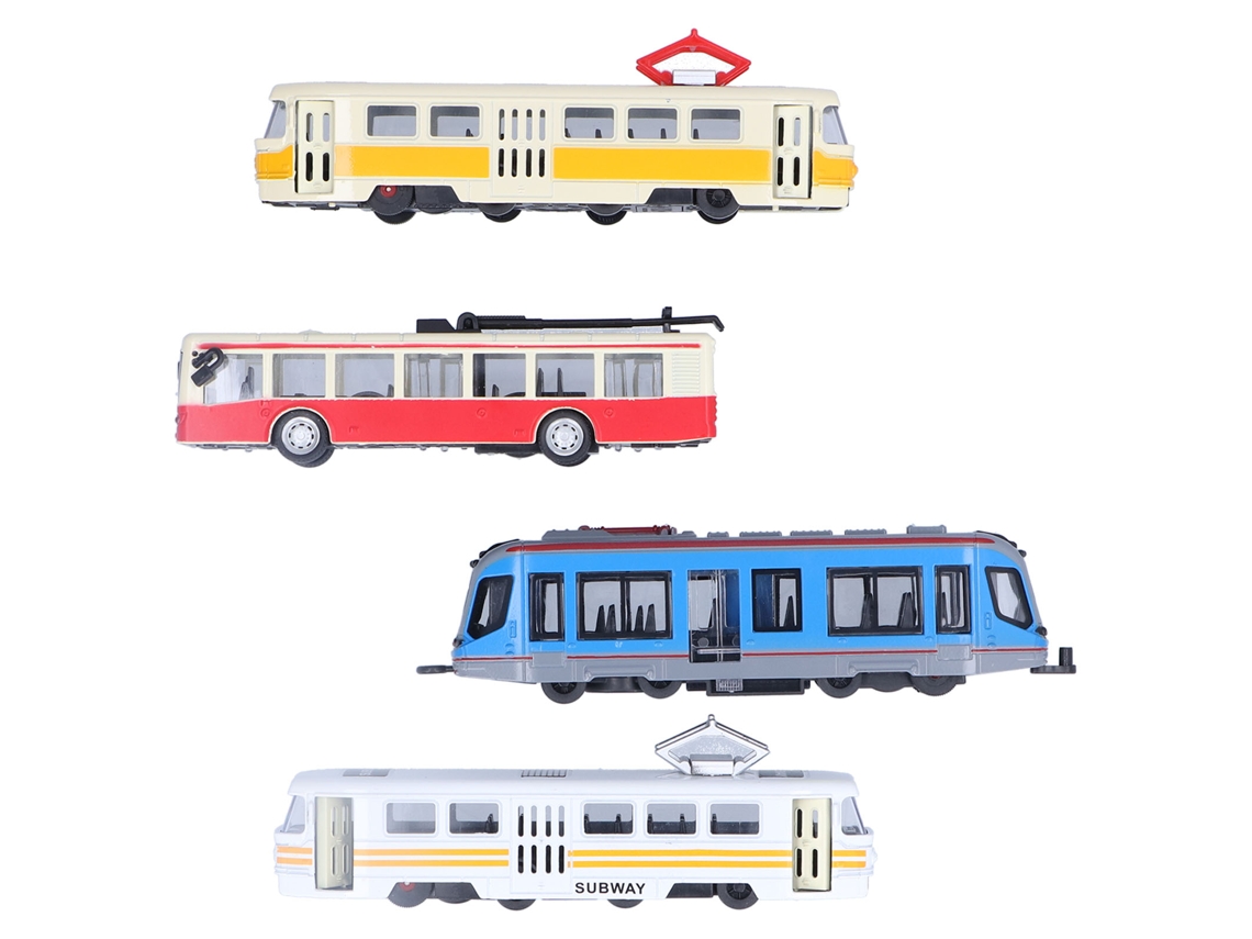 Modelo De Autobús De Tren De Alta Velocidad Juguete De Retorno De Tiron Colección Para Niños Grupo B